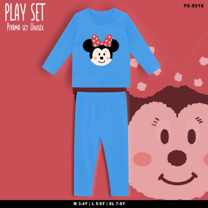 SETELAN PIYAMA ANAK MINIE MOUSE/PLAYSET KIDS MINNIE LUCU BABYTERRY