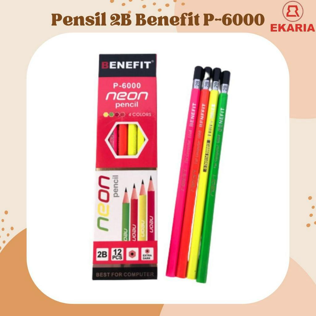 

Pensil 2B | Pensil 2B Benefit | Pensil | Pensil 2b Benefit P-6000 | EKARIA STATIONARY