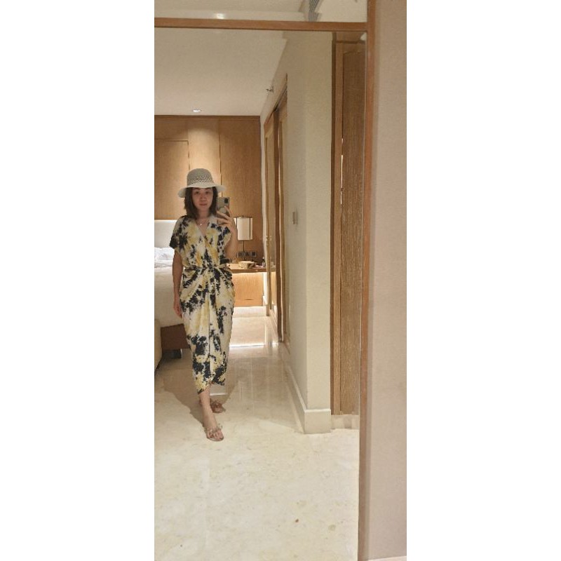 dress rayon premium model kaftan panjang