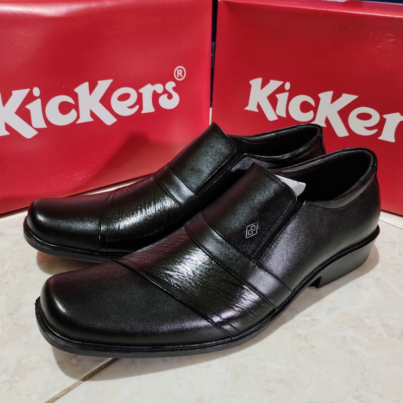 Kickers Sepatu Pantofel Pria Bahan Kulit Asli Sepatu Formal Elegan Kantoran Kode PB3