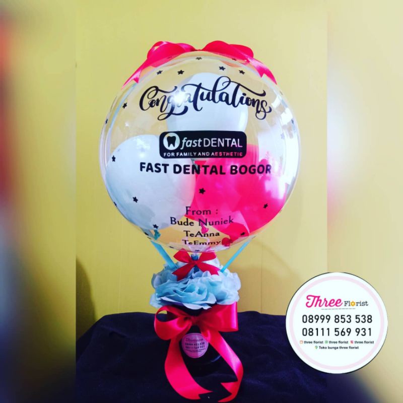 box bunga balon hadiah / hadiah ucapan grand opening / gift box balon