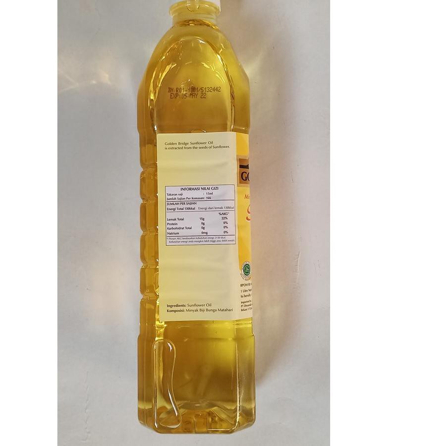 

>Q_728 SUNFLOWER OIL GOLDEN BRIDGE 1L TERMURAH..!!