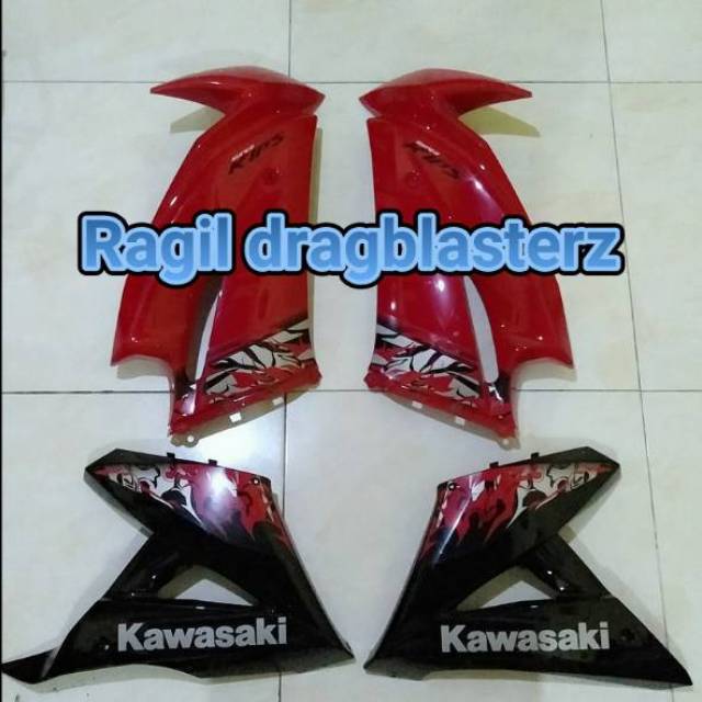 Fairing atas bawah new ninja rr merah batik 2013 original
