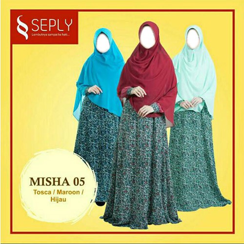 SET GAMIS SEPLY MISHA 05 | PLUS KERUDUNG