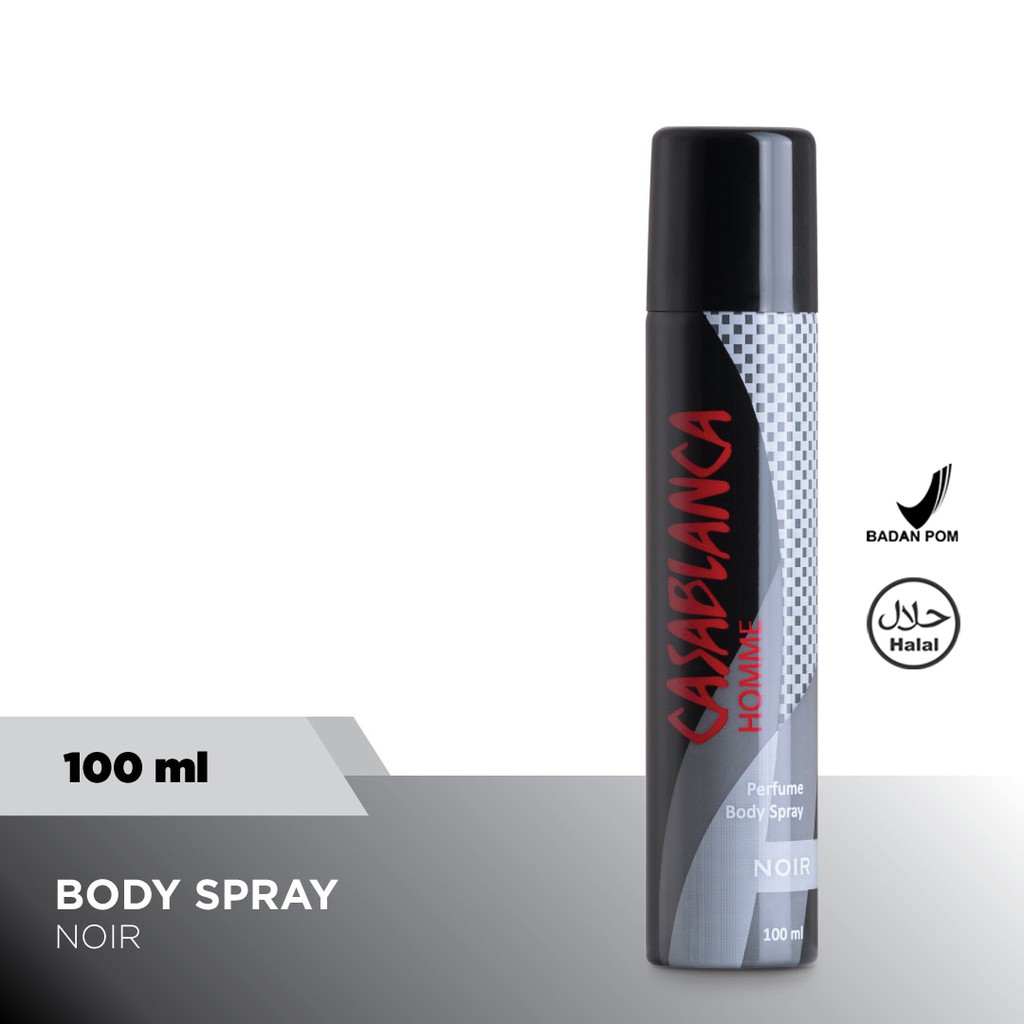 Casablanca Body Spray Noir (Black, 100ml)