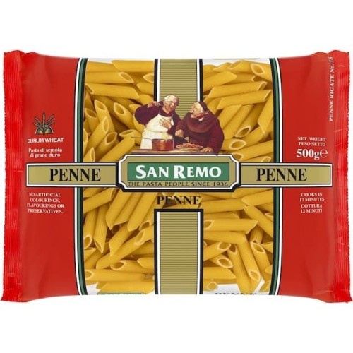 

SAN REMO PASTA PENNE 500 GR