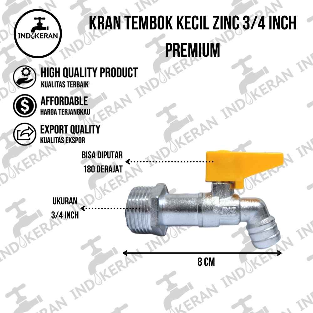 INDOKERAN - Kran Air Tembok BC - 3/4 Inch