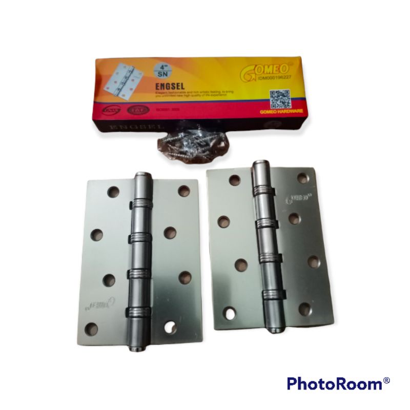 engsel pintu gomeo 4&quot; set grendel steenlies 3&quot; satu set engsel pintu