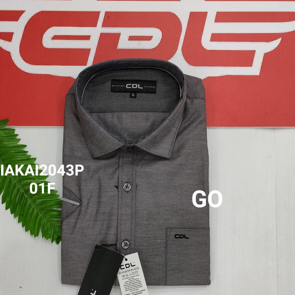 gos CDL (CARDINAL) KEMEJA FORMAL MOTIF Pakaian Pria Atasan Kemeja Hem Slimfit Lengan Pendek Original