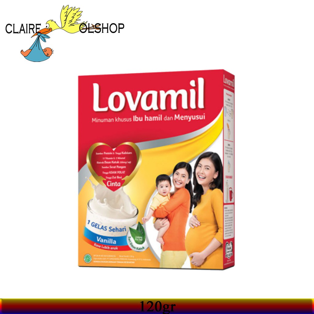 LOVAMIL SUSU IBU HAMIL & MENYUSUI RASA VANILA 120gr