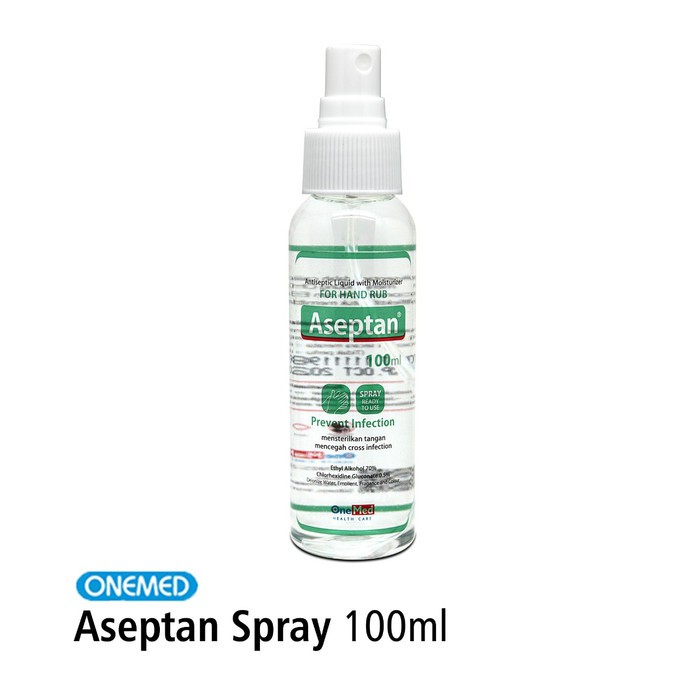 ONEMED Aseptan Liquid Spray 100ml Hand Sanitizer Semprot