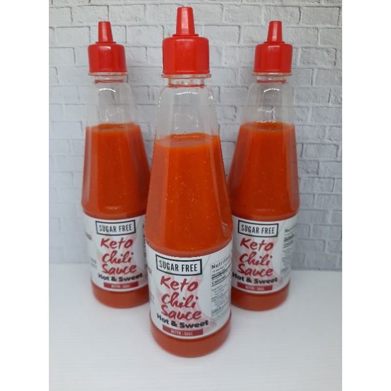 

Saos sambal bebas gula bebas karbo rendah kalori berat 330ml