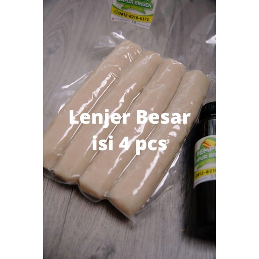 

pempek Palembang ikan gabus asli lenjer besar isi 4 pcs