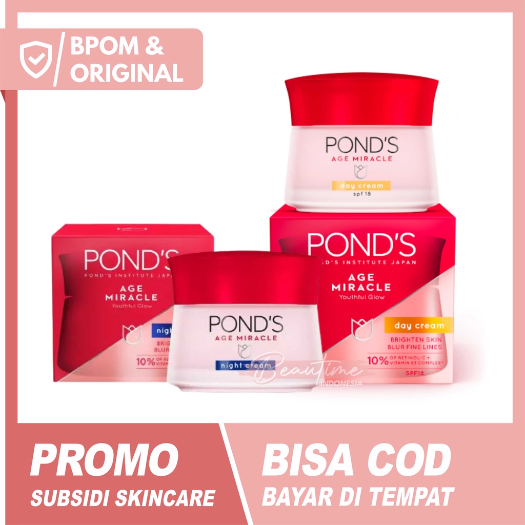 POND'S AGE MIRACLE DAY CREAM 50G POND'S AGE MIRACLE NIGHT CREAM 50G POND'S AGE MIRACLE WHIP 50G
