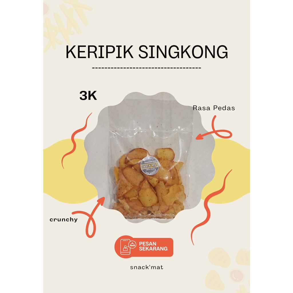 

Snack'Mat - Keripik Singkong Pedas