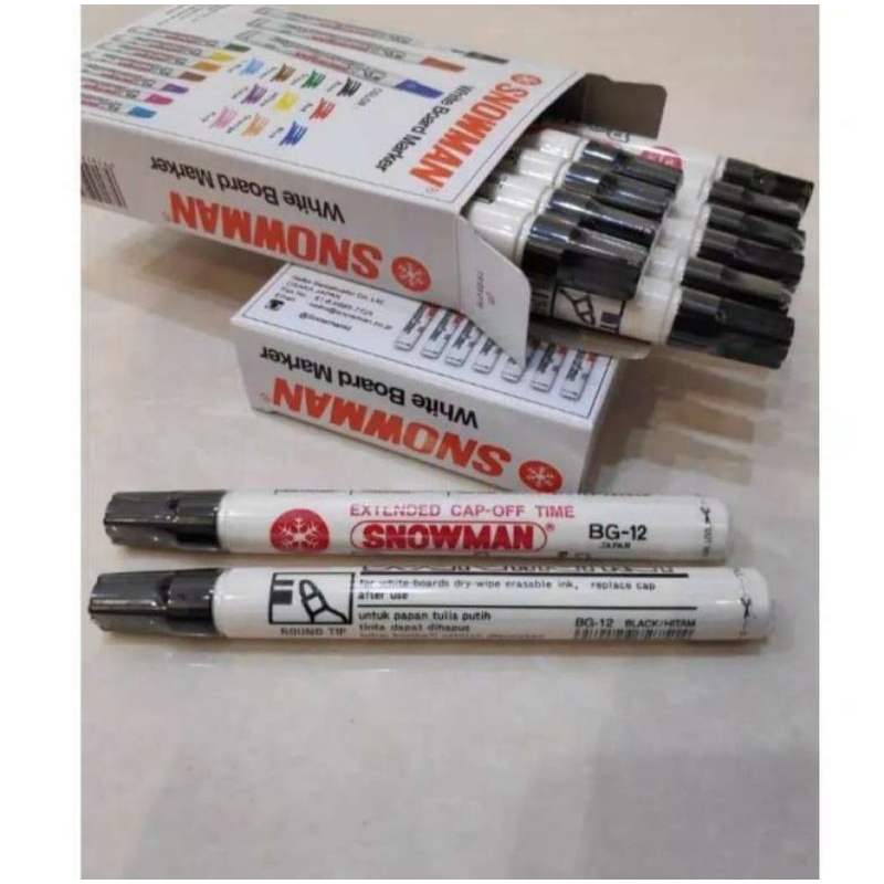 

SPIDOL SNOWMAN WHITEBOARD / WHITE BOARD MARKER BG-12 ORIGINAL