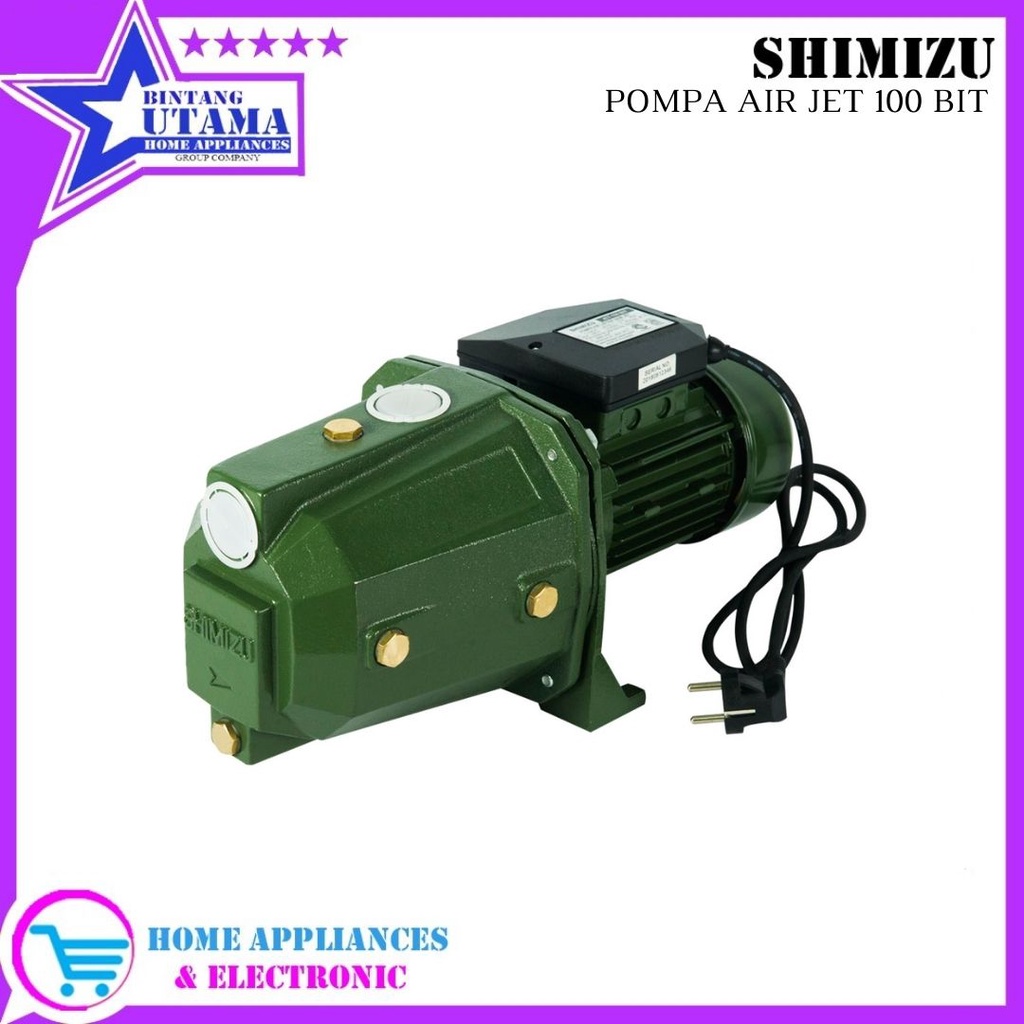 (COD) Pompa Air Shimizu Semi Jet JET-100 BIT / JET 100 BIT / JET100BIT Pompa Air Shimizu / Garansi R