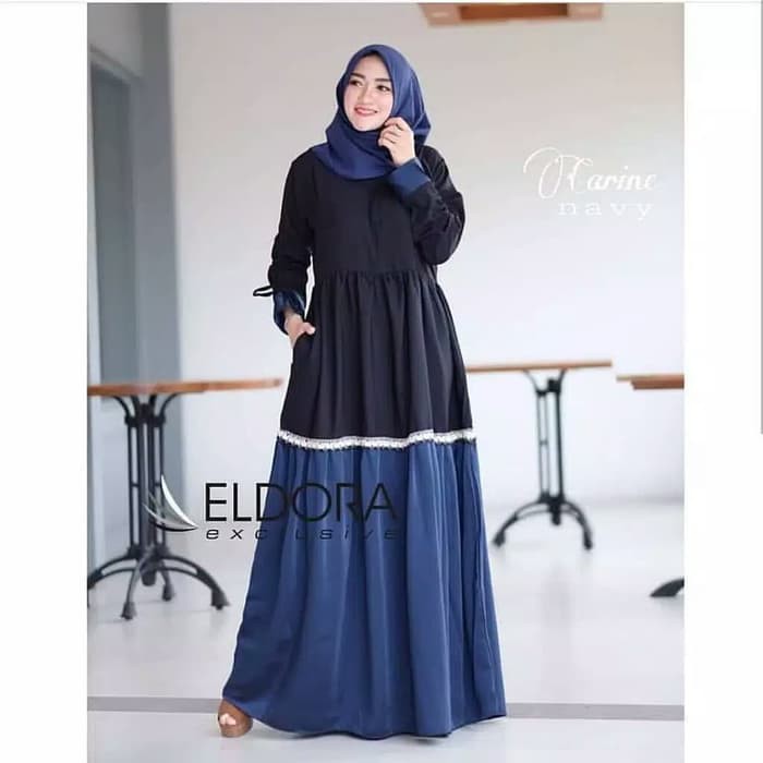 BAJU GAMIS WANITA TERBARU GAMIS POLOS