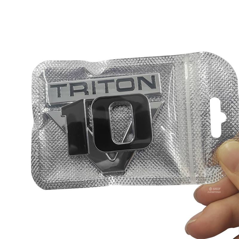 1 x Metal TRITON V10 Logo Car Auto Rear Decorative Emblem Badge Sticker Decal TRITON