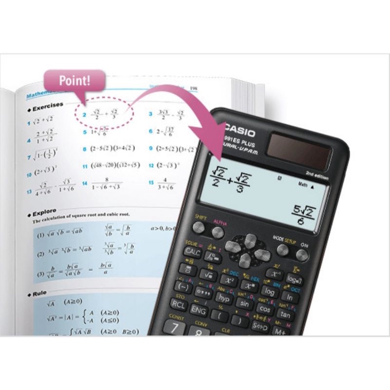 Casio FX-991ES PLUS - Scientific Calculatorr # Kalkulator Ilmiah