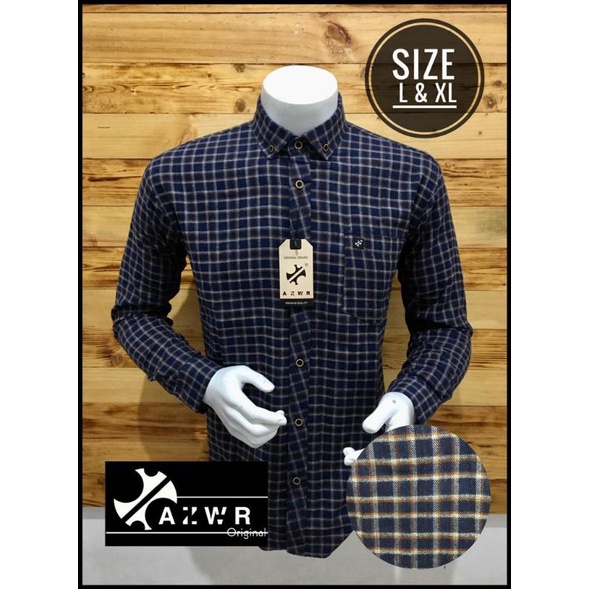 KEMEJA PRIA LENGAN PANJANG, KEMEJA CASUAL KUALITAS DISTRO,[BISA COD] KEMEJA BATIK PRIA AZWR ORIGINAL