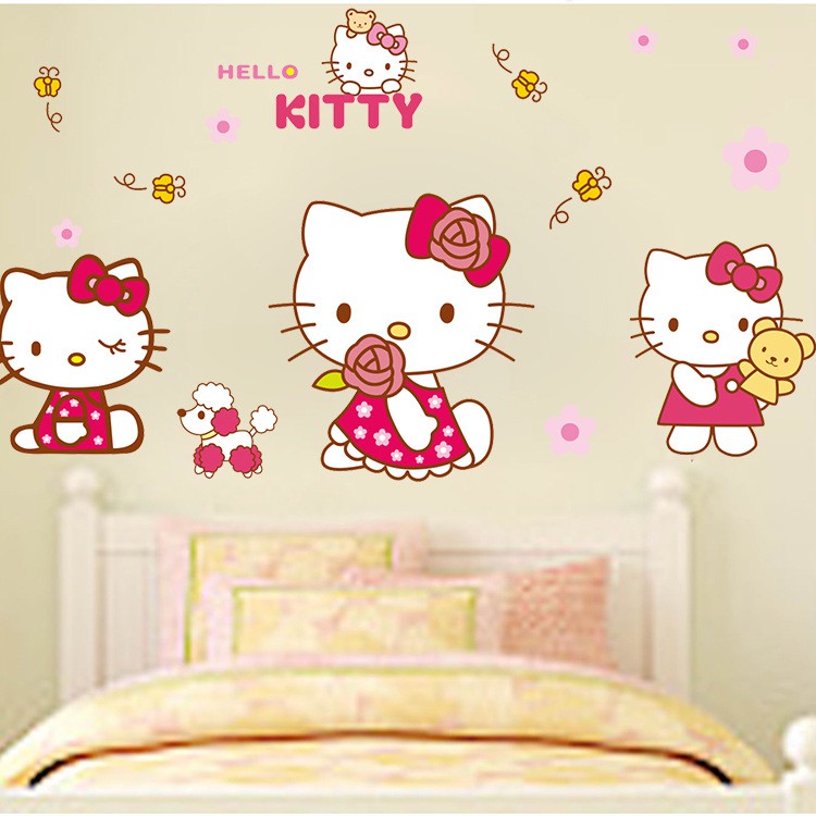 Gambar Hello Kitty Buat Dinding Kamar