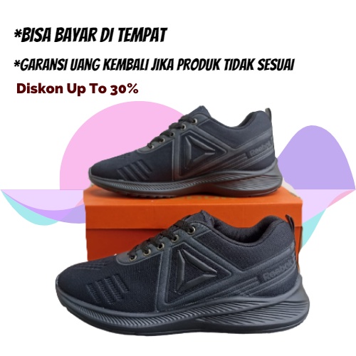 SEPATU SEKOLAH HITAM BLACK NEW PRIA WANITA SEPATU SPORT