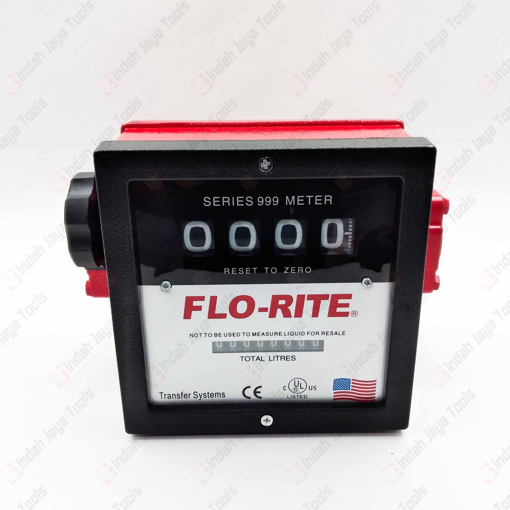 FLO-RITE Flowmeter 4 Digit 1.5 Inch - Meteran Solar Flow Meter