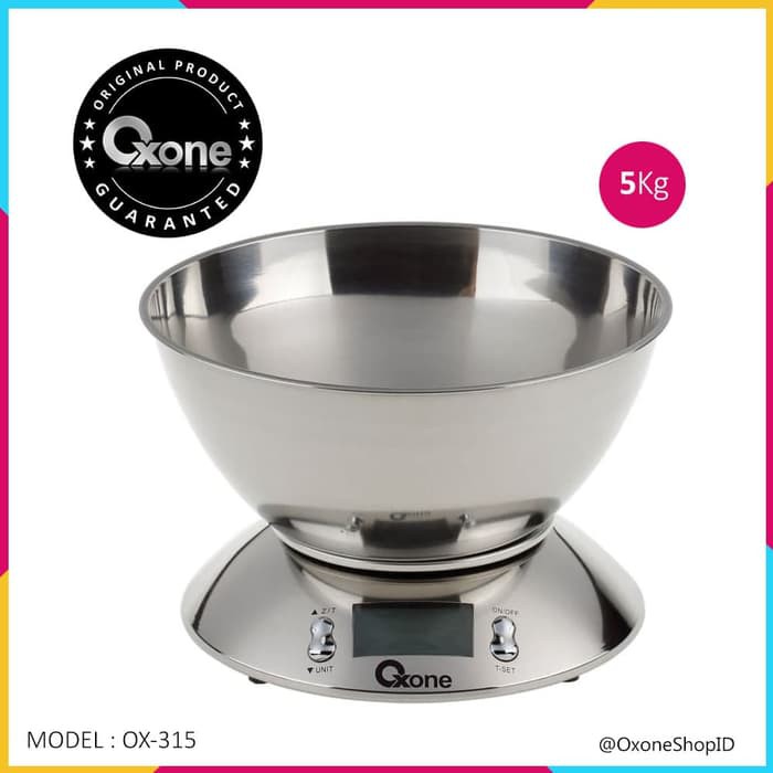 Oxone Timbangan Kue Digital OX-315 Digital Kitchen Scale (Max5Kg)