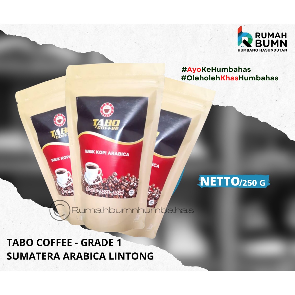 

TABONI COFFEE GRADE I - SUMATERA ARABICA LINTONG - 250 Gr / Free Packaging