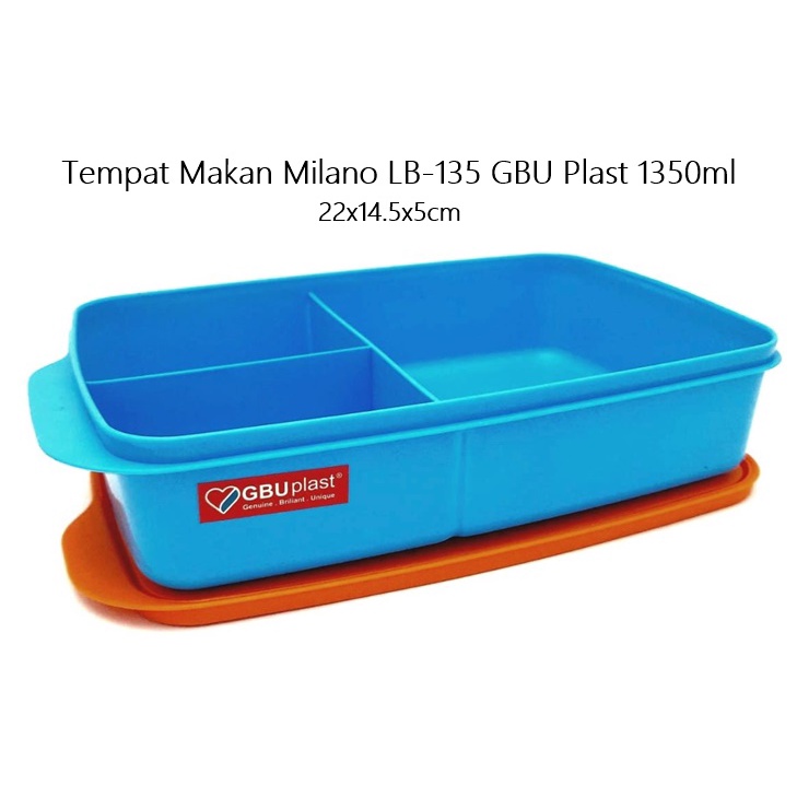 Tempat Makan/Lunch Box/Bekal  GBU Milano LB-135/LB-200 &amp; Lolita OP-0198