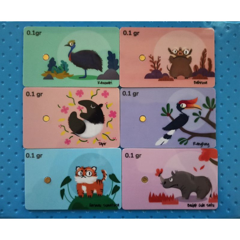 koleksi tanamduit 0.1 set fauna endemik
