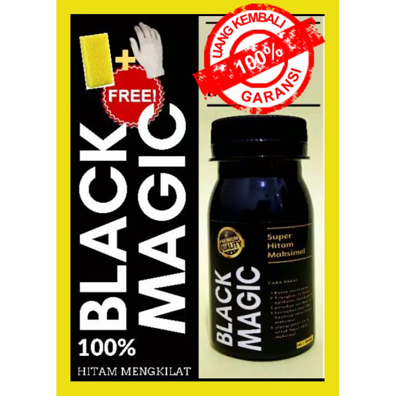 Black Magic Penghitam Body Motor Permanen isi 30ml / Penghitam Dashboard / Spakbor / Penghitam