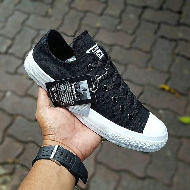 Sepatu pria sneaker Converse CT warna hitam terlaris murah