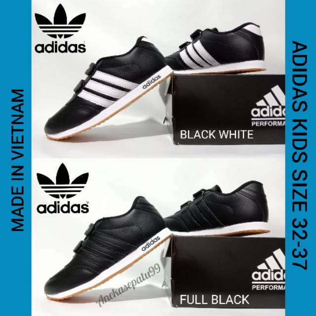 SEPATU ANAK SIZE 32 - 38 MADE IN VIETNAM PUTRA PUTRI / SEPATU SEKOLAH ANAK PRIA WANITA UNISEX USIA 5 - 11 TAHUN PAUD TK SD / SNEAKERS ADIDAS KIDS JUNIOR