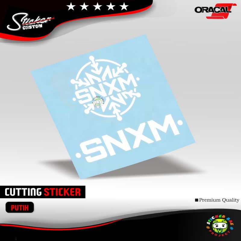 stiker snxm cutting sticker logo 1pcs