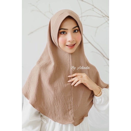 𝐁𝐘 𝐀𝐃𝐈𝐍𝐃𝐀 KHIMAR PET CRINKLE BERGO AIRFLOW HIJAB INSTANT KERUDUNG HAMIDAH JILBAB AIRFLOW