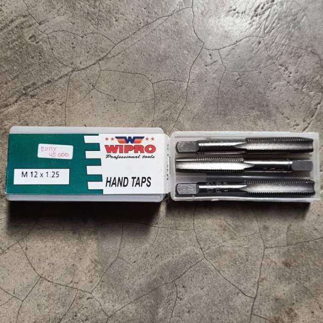 hand taps wipro m12x1,25 hand taps set m12x1.25 hand taps wipro set m12x1.25