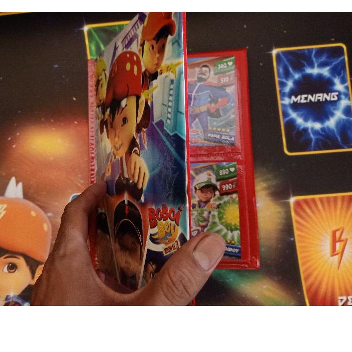 Kirim langsung VEA69 Dek Arena Bertarung Boboiboy Galaxy Card Waterproof Anti Pudar + ALBUM VEA