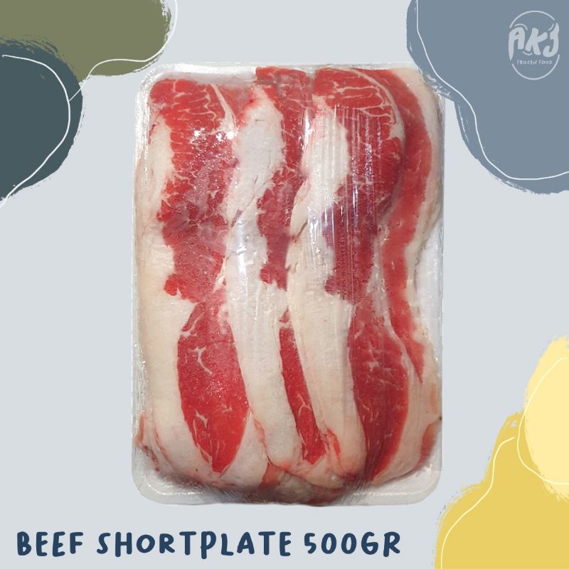 Sliced Beef Shortplate - Daging Sapi Beku 500gr