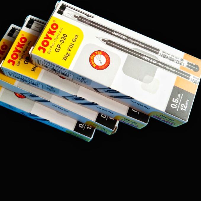 

【Penjualan Terbaik】✅COD PULPEN GEL JOYKO GP-330 / PENA GEL HITAM BOLPOINT 1 LUSIN BIG FILL GEL 12 PCS MURAH produck vyralral