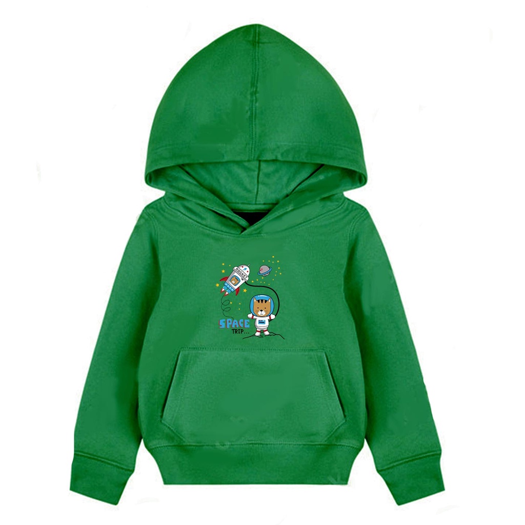 Hoodie Anak Planet In Space Sweater Pakaian Fleece Anak M - XL