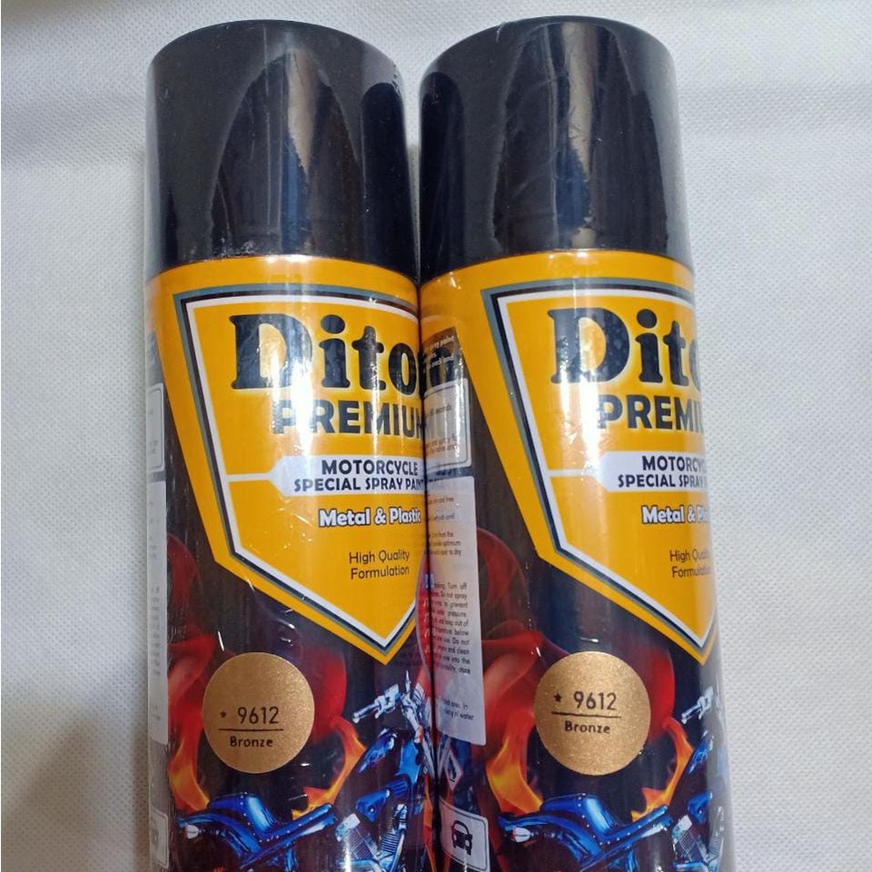 Pilok Pilox DITON Premium 9612* Bronze / Perunggu / Coklat Emas - Velg Colours  (400cc / 400ml)