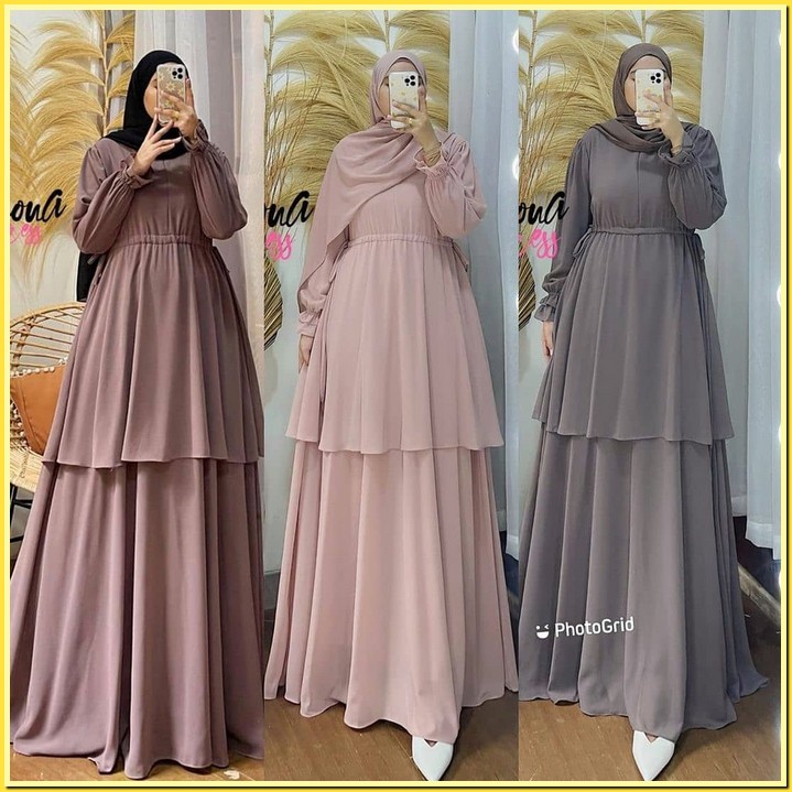 Baju Gamis Model Terbaru Bju Muslimah t Premium Jumbo Remaja Dewasa Games Gsmis Cewek Terbaru 2022 P