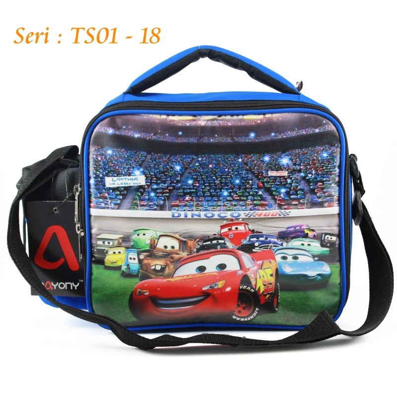 Tas Bekal Sekolah Tas Makanan Tas Anak Laki Laki Anak Cowok Cars Biru Seri Ts 01 By Rezastore