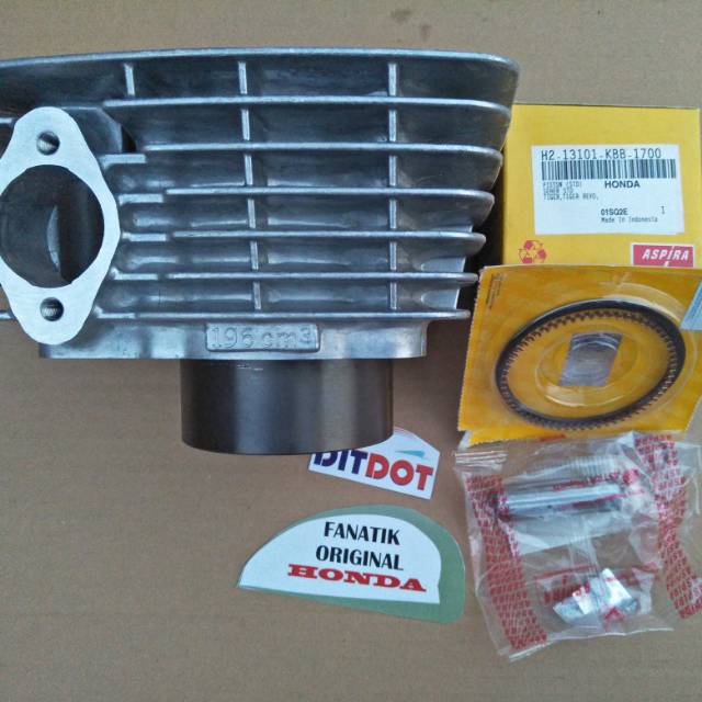 Blok Seher Tiger Silinder Tiger BARU ORI AHM Piston Set