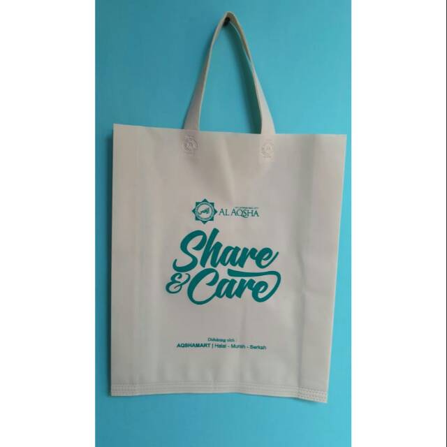 

Tas spunboond dan jasa sablon 1 sisi 1 warna