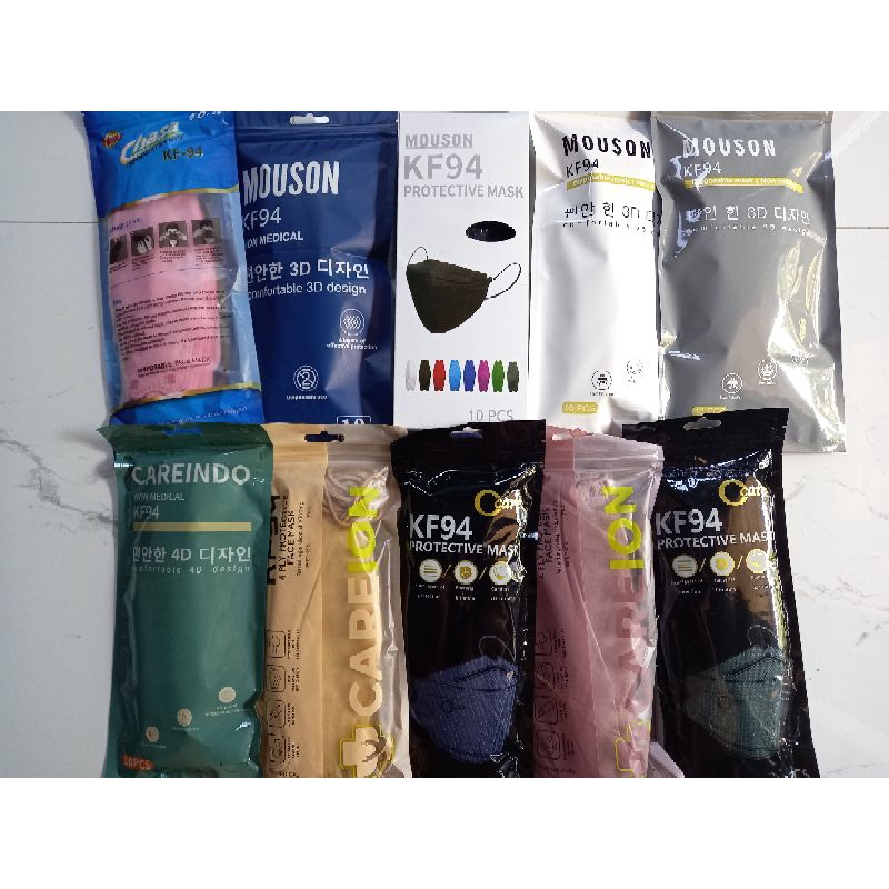 MASKER KF94 CAREION MOUSON MIX WARNA MURAH