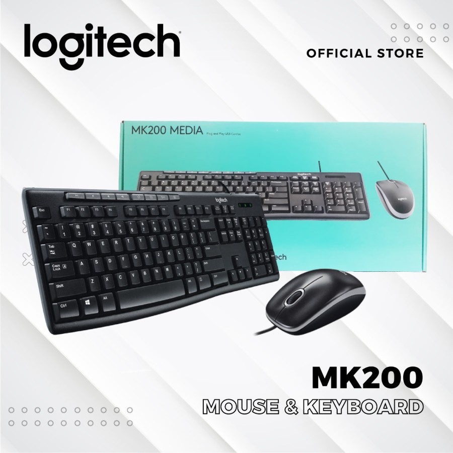 Keyboard Mouse Logitech MK200 / MK 200 USB