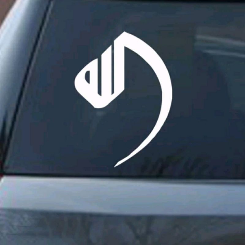 Stiker Mobil Cutting Stiker Kaligrafi Kaca Belakang Mobil